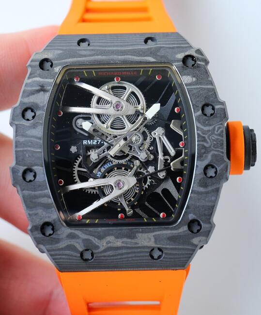 Richard Mille Replica Watch RM 27-02 Tourbillon Rafael Nadal Black Carbon